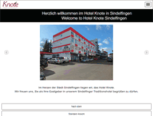 Tablet Screenshot of hotel-knote.com